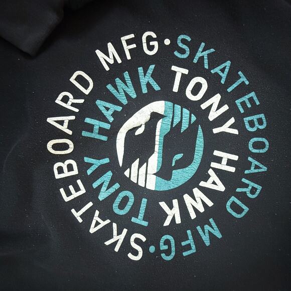 Tony Hawk MFG Black Hoodie Skateboard Logo Graphic Pullover Sweatshirt M - Picture 4 of 7